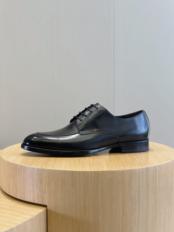 Berluti Polished Men's Leather Derby Shoes - Image 6