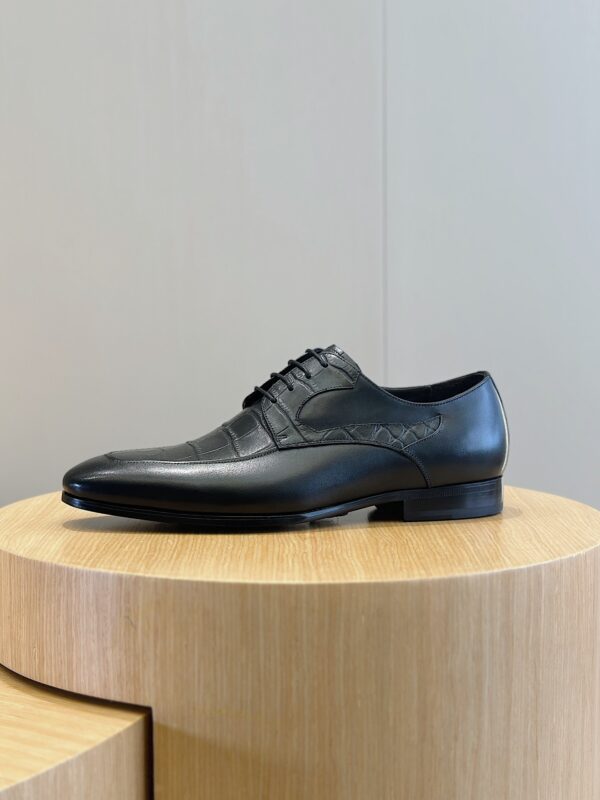 Berluti Polished Leather Derby Shoes - Image 6