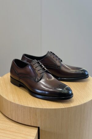 Berluti Polished Men's Leather Derby Shoes - Classic Style