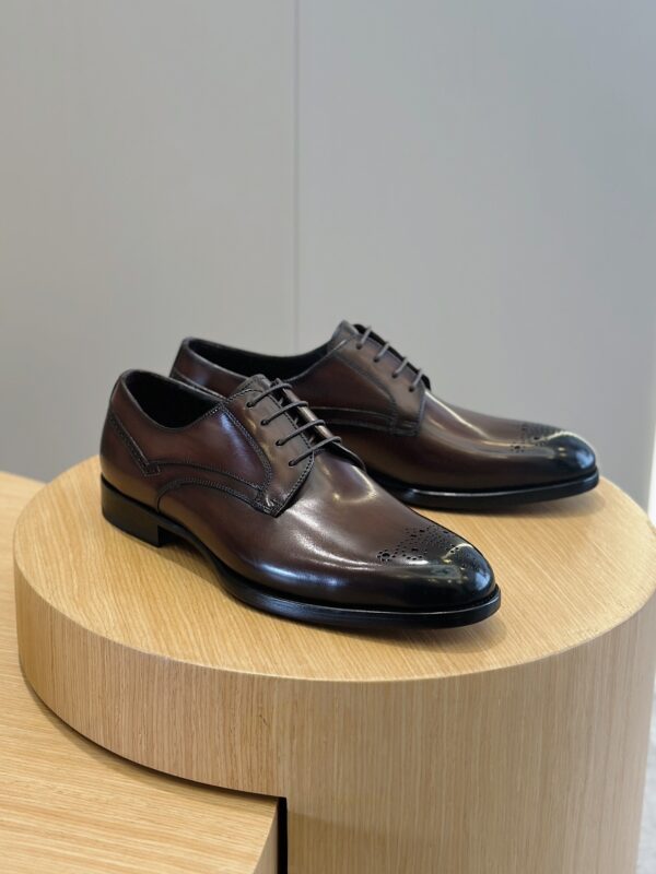 Berluti Polished Men's Leather Derby Shoes - Classic Style