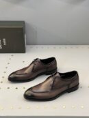 Berluti Polished Leather Derby Shoes with Burnished Detail