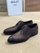 Berluti Polished Men's Leather Derby Shoes