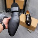 Berluti Polished Men's Leather Loafers with Distinctive Strap