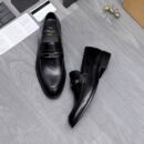 Berluti Polished Men's Leather Loafers with Distinctive Strap