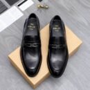 Berluti Polished Men's Leather Loafers with Distinctive Strap