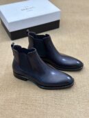 Berluti Polished Men's Leather Minimalist Chelsea Boots