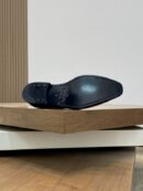 Berluti Polished Men's Leather Oxford Shoes with Embossed Detail