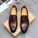 Berluti Polished Men's Leather Penny Loafers - Classic Style