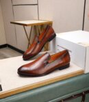 Berluti Polished Men's Leather Slip-On Dress Shoes