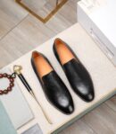 Berluti Polished Men's Leather Slip-On Dress Shoes
