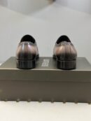 Berluti Polished Leather Slip-On Dress Shoes with Brogue Detail