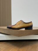 Berluti Tigana Patchwork Leather Oxford Shoes