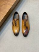 Berluti Tigana Patchwork Leather Oxford Shoes