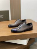 Berluti Tigana Patchwork Leather Oxford Shoes with Patina Finish