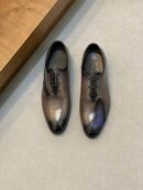Berluti Tigana Patchwork Leather Oxford Shoes with Patina Finish