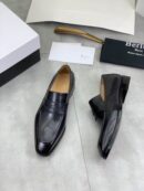 Berluti VIP 1:1 Black Leather Penny Loafers