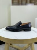 Berluti VIP 1:1 Black Leather Penny Loafers