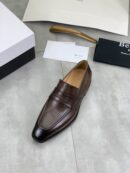 Berluti VIP 1:1 Brown Leather Penny Loafers
