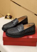 Black Leather Penny Loafers