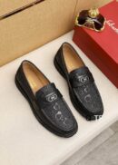 Black Leather Penny Loafers