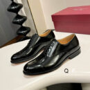 Black Patent Leather Cap-Toe Oxford Shoes