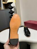 Black Patent Leather Cap-Toe Oxford Shoes
