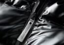 Burberry Glossy Hooded Puffer Vest with Stripe Detail