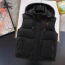 Burberry Hooded Puffer Vest with Multiple Pockets