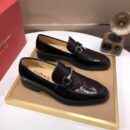 Men's Embossed Leather Gancini Loafers