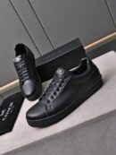 Coach Black Leather Low-Top Sneakers