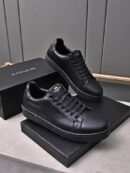 Coach Black Leather Low-Top Sneakers
