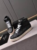 Coach Black Monogram High-Top Sneakers