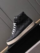 Coach Black Monogram High-Top Sneakers