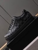 Coach Black Monogram Low-Top Sneakers