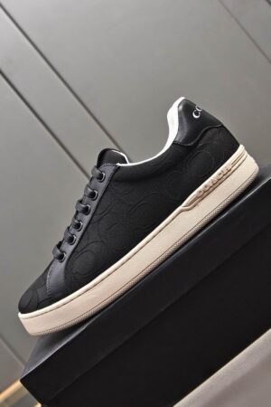Coach Black Monogram Low-Top Sneakers