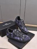 Coach Blue & Black Floral Camouflage Low-Top Sneakers