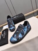 Coach Blue Camouflage Low-Top Sneakers