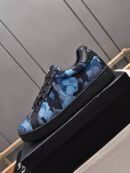 Coach Blue Camouflage Low-Top Sneakers