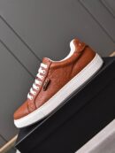 Coach Brown Leather Low-Top Sneakers