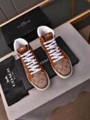 Coach Clip High-Top Monogram Sneakers in Brown