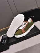 Coach Low-Top Monogram Sneakers with Brown Leather Accents