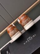 Coach Lowline Luxe Brown Monogram Low-Top Sneakers