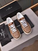 Coach Lowline Luxe Brown Monogram Low-Top Sneakers