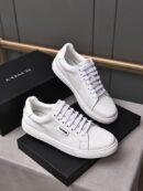 Coach White Leather Low-Top Sneakers