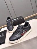 Coach X Disney Black Leather Low-Top Sneakers