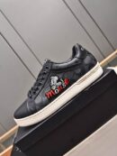 Coach X Disney Black Leather Low-Top Sneakers
