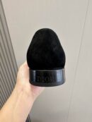 Dior Black Leather Monogram Penny Loafers