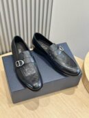 Dior Brown Leather Penny Loafers