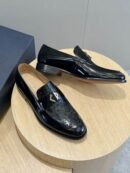 Dior Black Leather Penny Loafers
