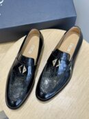 Dior Black Leather Penny Loafers